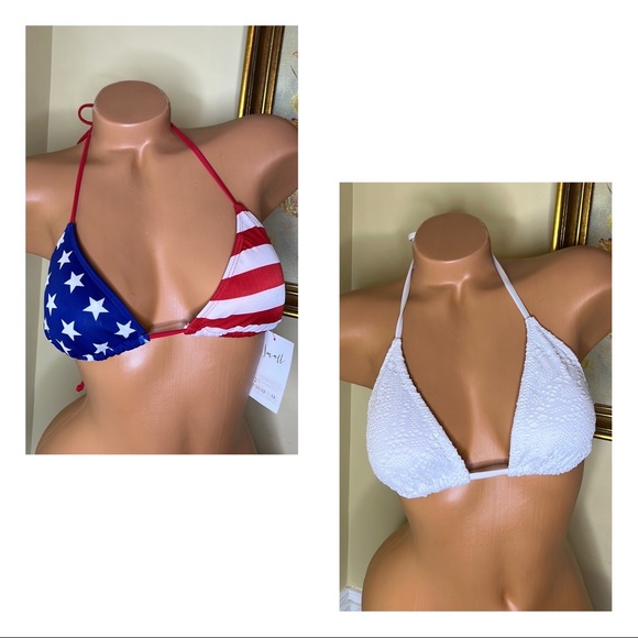 2 Bikini Tops Small Medium - Picture 1 of 6